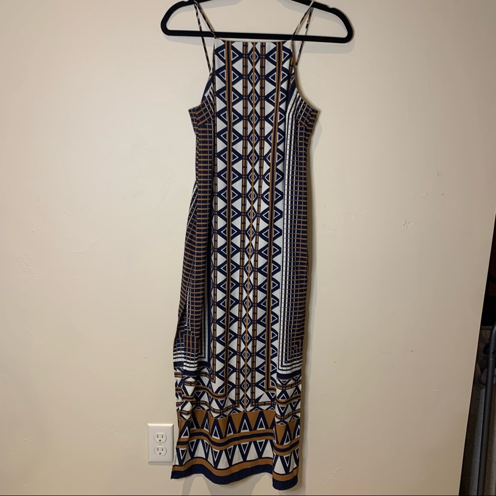 TopShop Geometric Print Maxi Dress Size 0